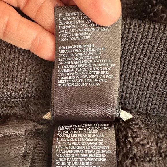 The North Face Athletic Women's Sherpa Straight Leg Pants Flat Front Black Sz S - Picture 9 of 9